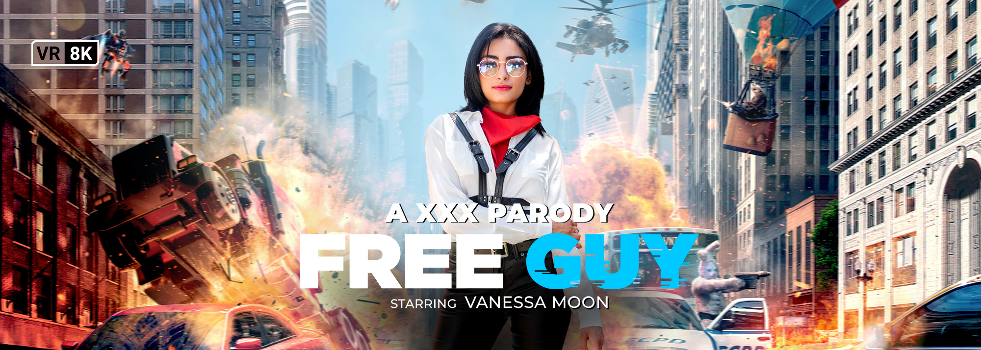 Free Guy (A XXX Parody) - VR Porn Video, Starring Vanessa Moon VR