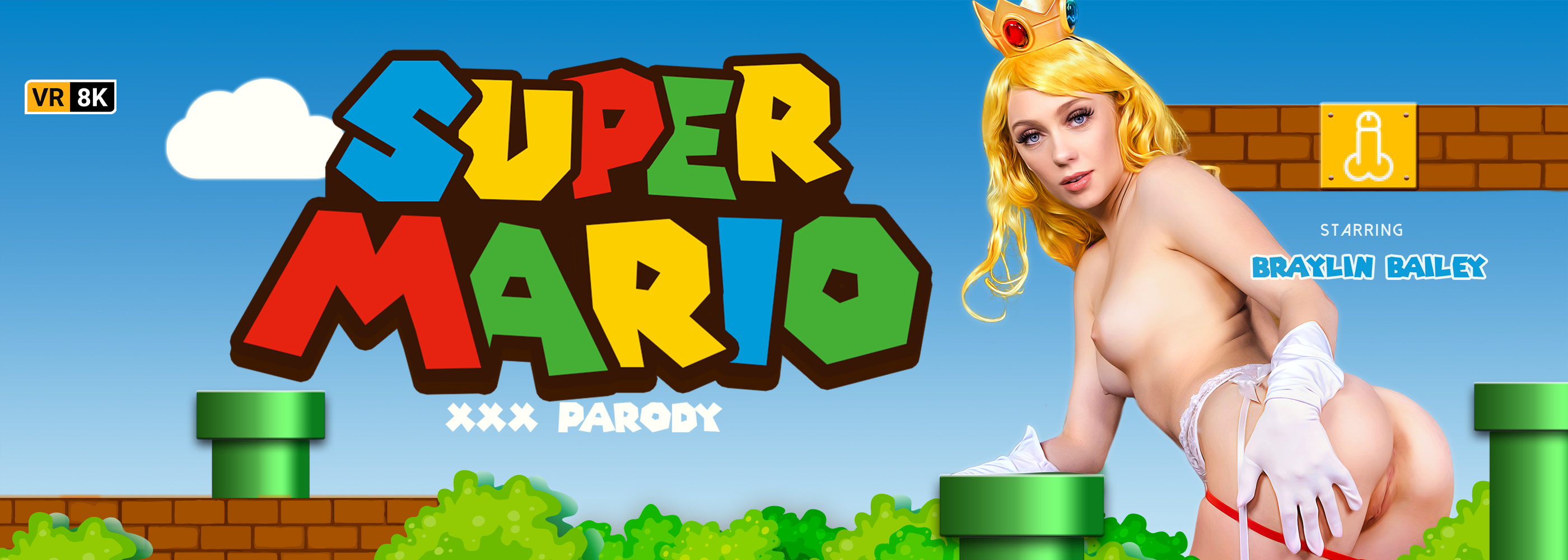 Super Mario (A XXX Parody) - VR Porn Video, Starring Braylin Bailey VR