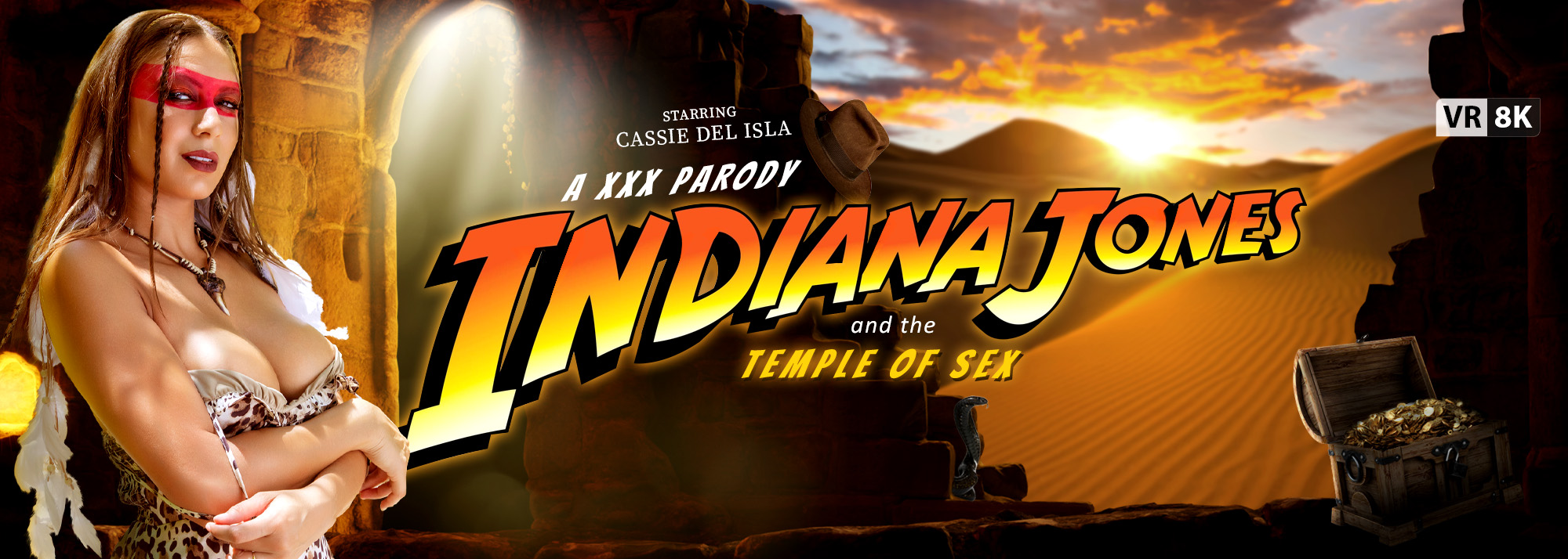 Indiana Jones and the Temple of Sex (A XXX Parody) - VR Porn Video, Starring Cassie Del Isla VR