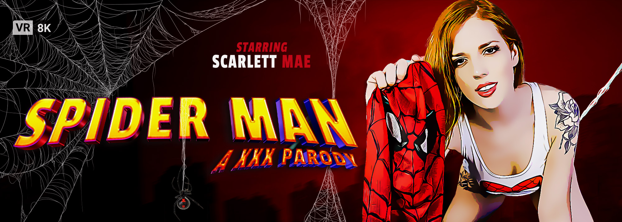 Spider-Man (A XXX Parody) - VR Porn Video, Starring Scarlett Mae VR