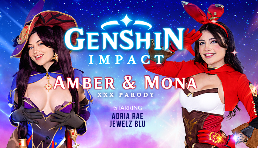 Watch Online and Download Genshin Impact XXX Parody: Amber & Mona VR Porn Movie with Jewelz Blu VR, Adria Rae VR
