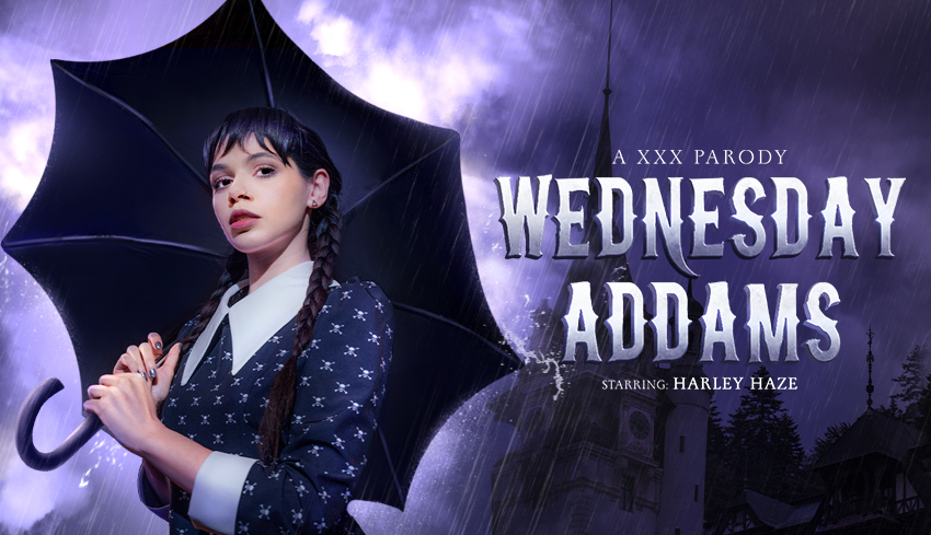 Watch Online and Download Wednesday Addams (A Porn Parody) VR Porn Movie with Harley Haze