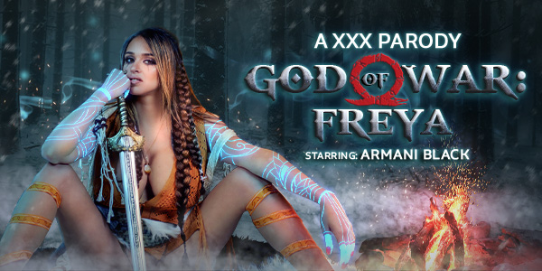 600px x 300px - God of War: Freya VR Porn Parody, Armani Black in VR Cosplay Porn | VR Conk