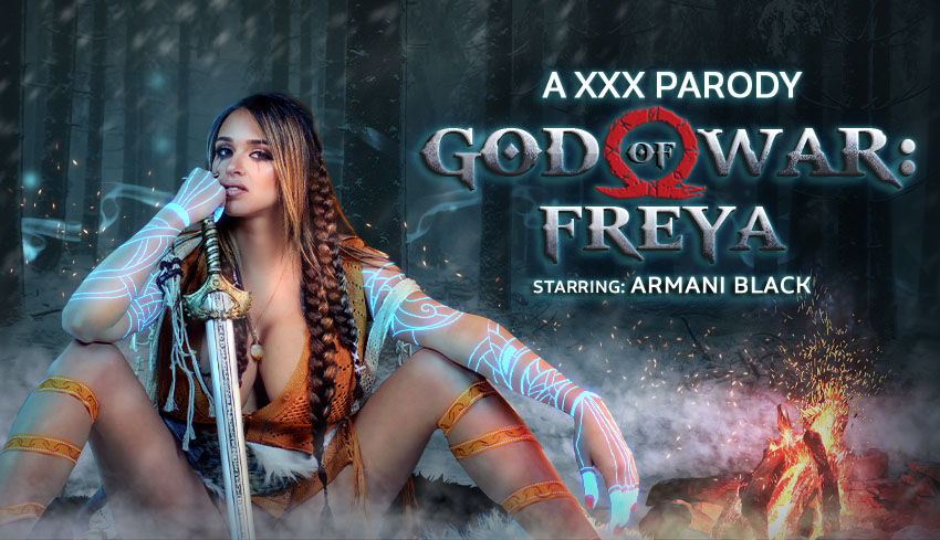 Watch Online and Download God of War: Freya (A Porn Parody) VR Porn Movie with Armani Black VR
