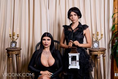 Addams Stepfamily Values (A Porn Parody) cosplay 4k vr porn scene