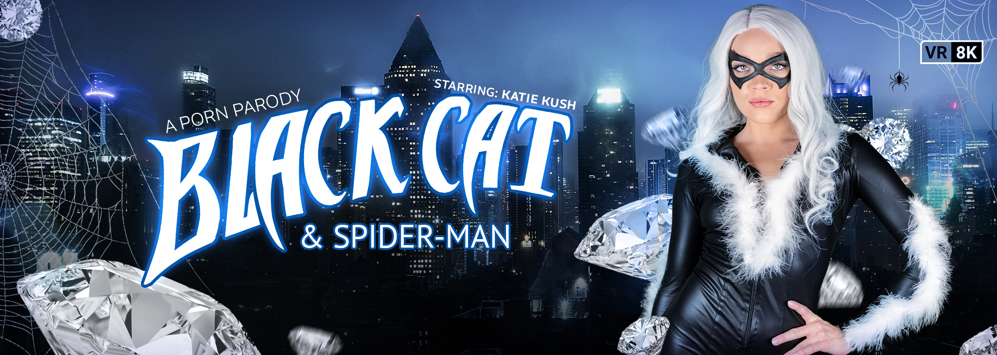 Black Cat & Spider-Man (A Porn Parody) - VR Video, Starring: Katie Kush