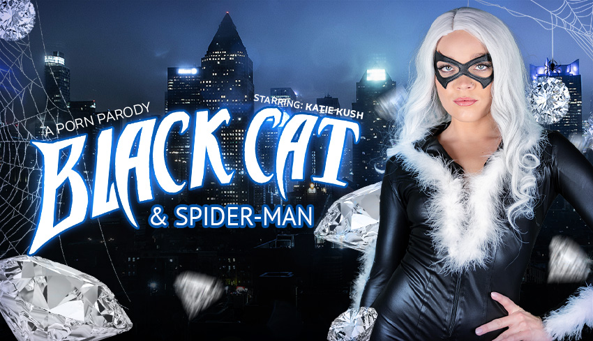 Watch Online and Download Black Cat & Spider-Man (A Porn Parody) VR Porn Movie with Katie Kush