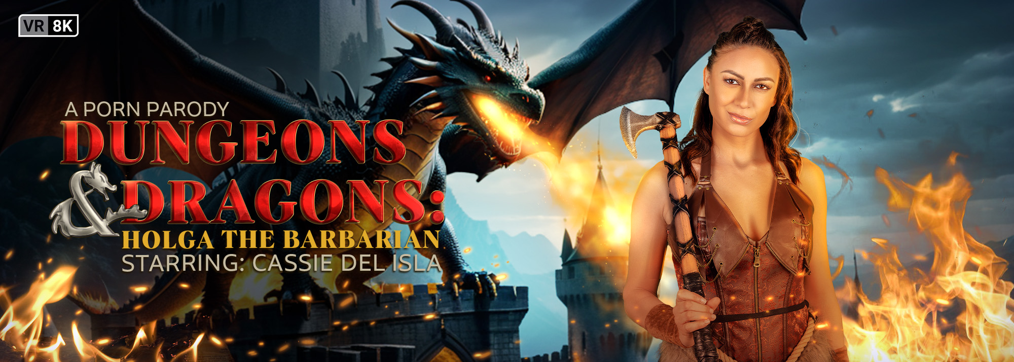 Dungeons & Dragons: Holga the Barbarian (A Porn Parody) - VR Video, Starring: Cassie Del Isla