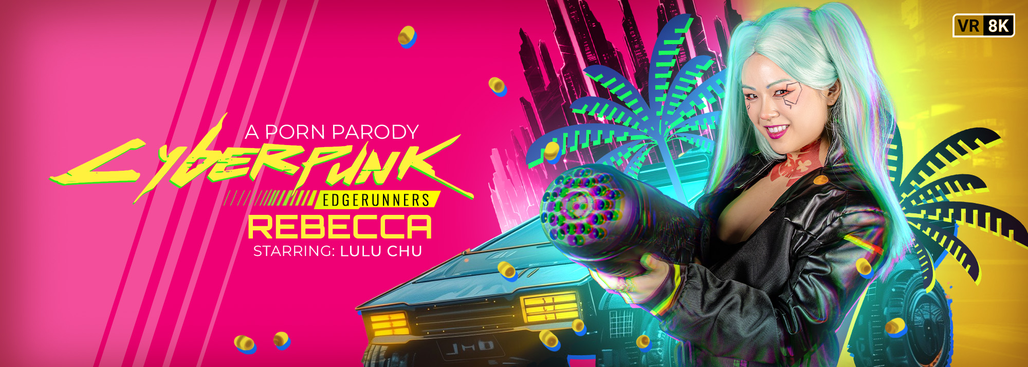Cyberpunk. Edgerunners: Rebecca (A Porn Parody) - VR Video, Starring: Lulu Chu