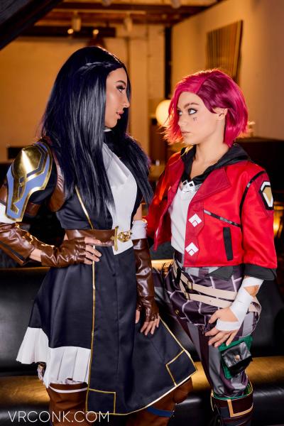 Arcane: Vi & Caitlyn (A Porn Parody) cosplay 4k vr porn video