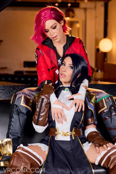 Arcane: Vi & Caitlyn (A Porn Parody) cosplay 4k vr sex scene