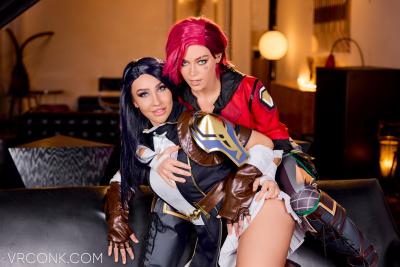 Arcane: Vi & Caitlyn (A Porn Parody) cosplay 4k vr xxx video