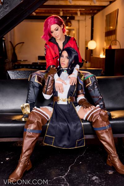 Arcane: Vi & Caitlyn (A Porn Parody) cosplay 8k vr sex scene