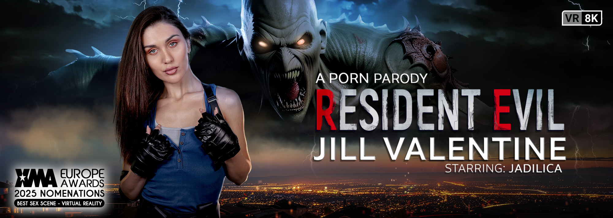 Resident Evil: Jill Valentine (A Porn Parody) - VR Video, Starring: Jadilica