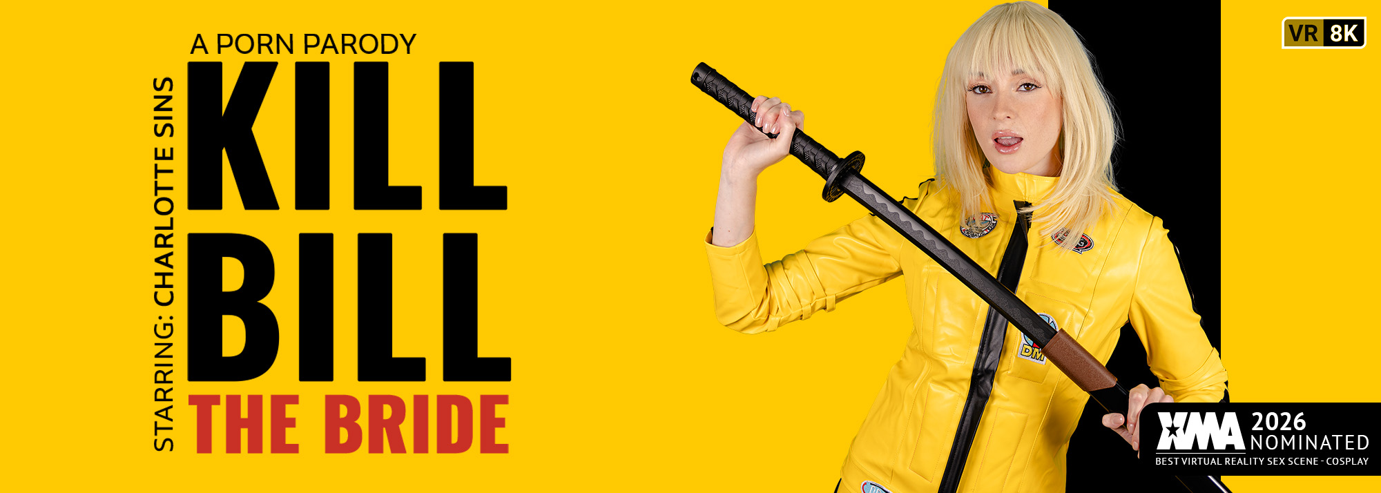 Kill Bill: The Bride (A Porn Parody) - VR Video, Starring: Charlotte Sins